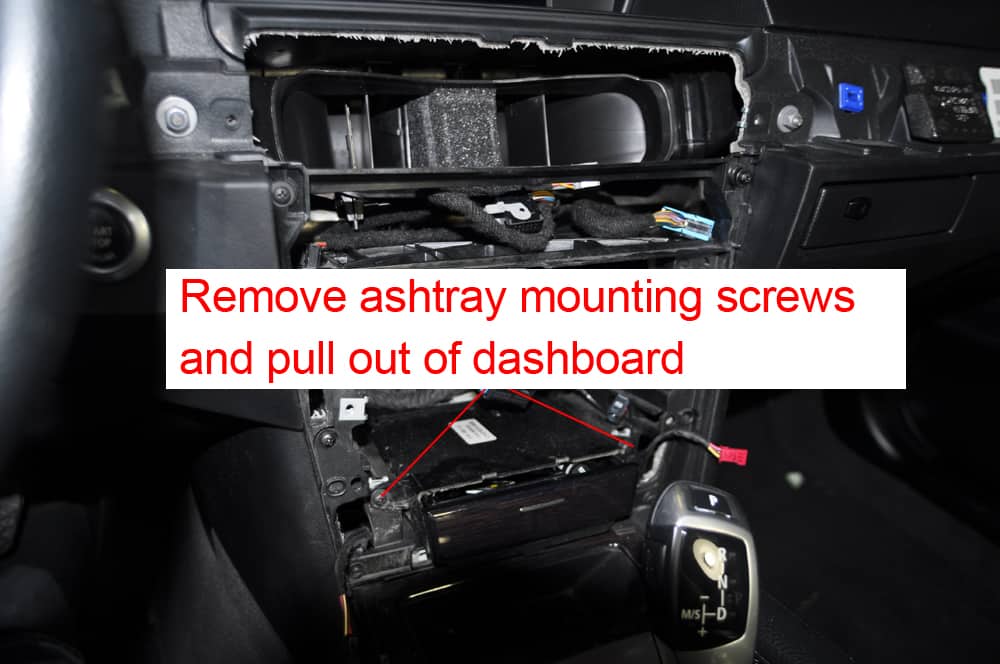 blower motor replacement remove ashtray