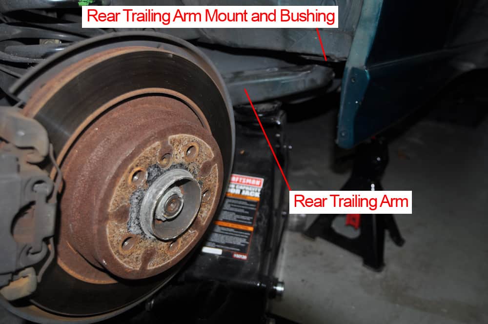 QMS! E36 Rear Trailing Arm Bracket Reinforcement / Mounting - Rally Racing SW0232