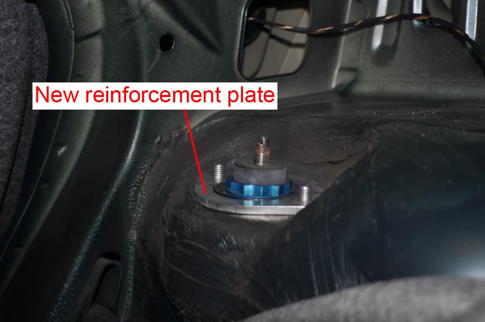 BMW E36 shock mounts - reinforcement plate