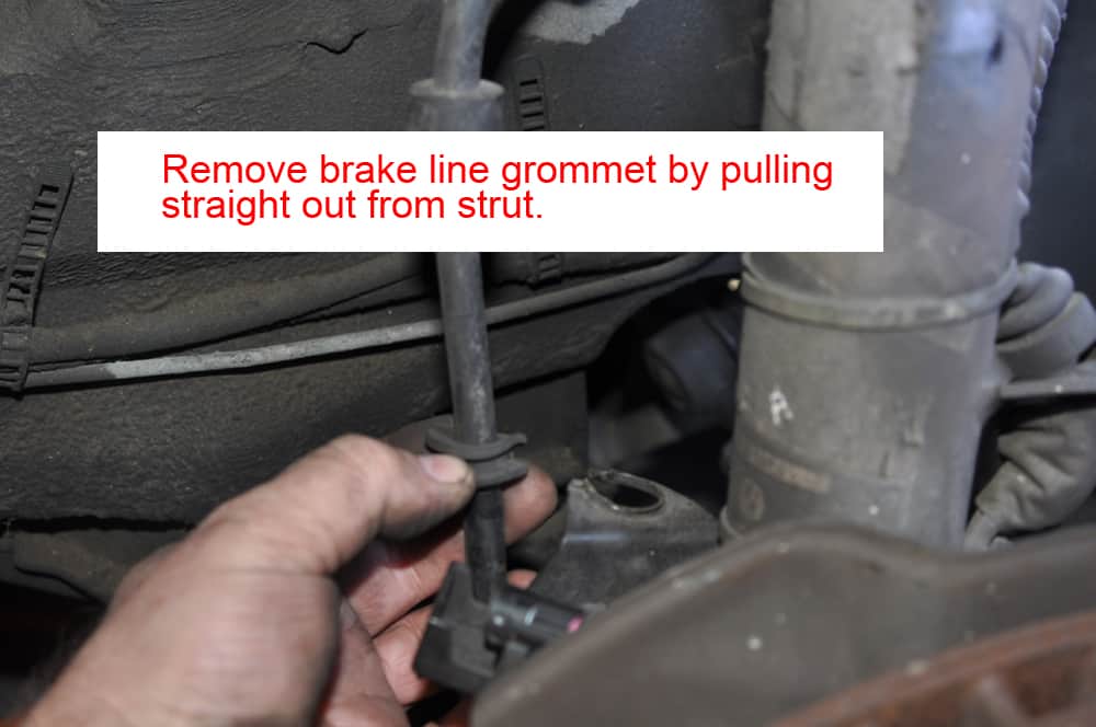 BMW E31 brake repair - pad sensor