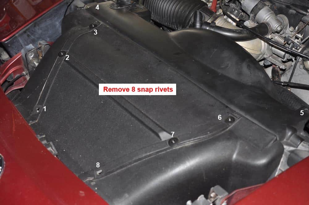 BMW E31 coolant system - fan shroud removal