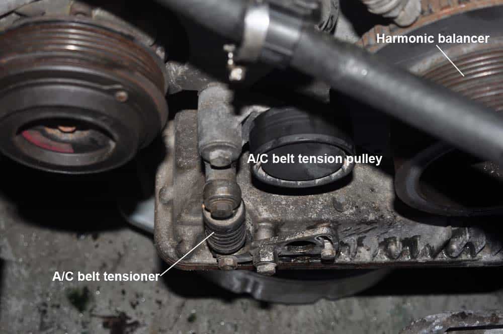 belt tensioners for a/c belt