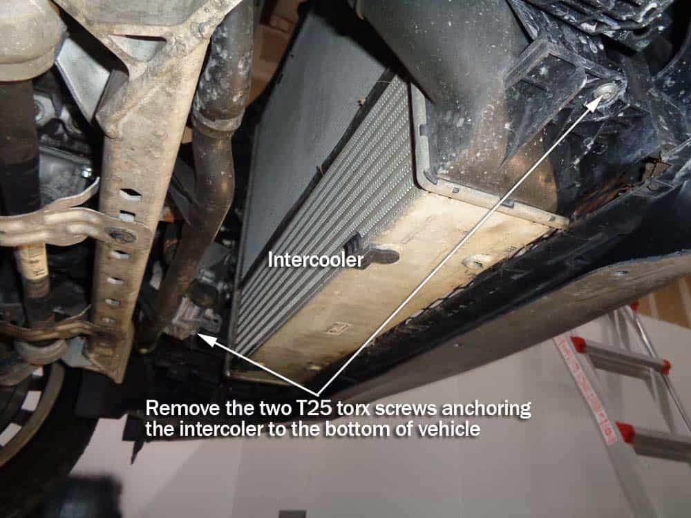 Remove the intercooler mounting screws