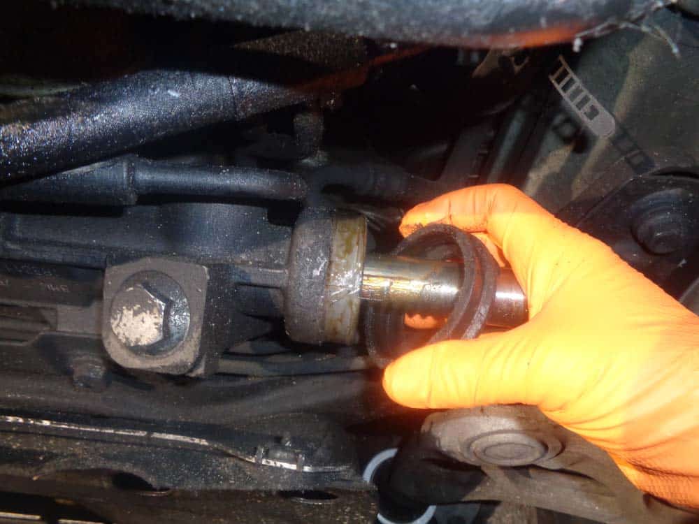Remove the rest of the steering boot.