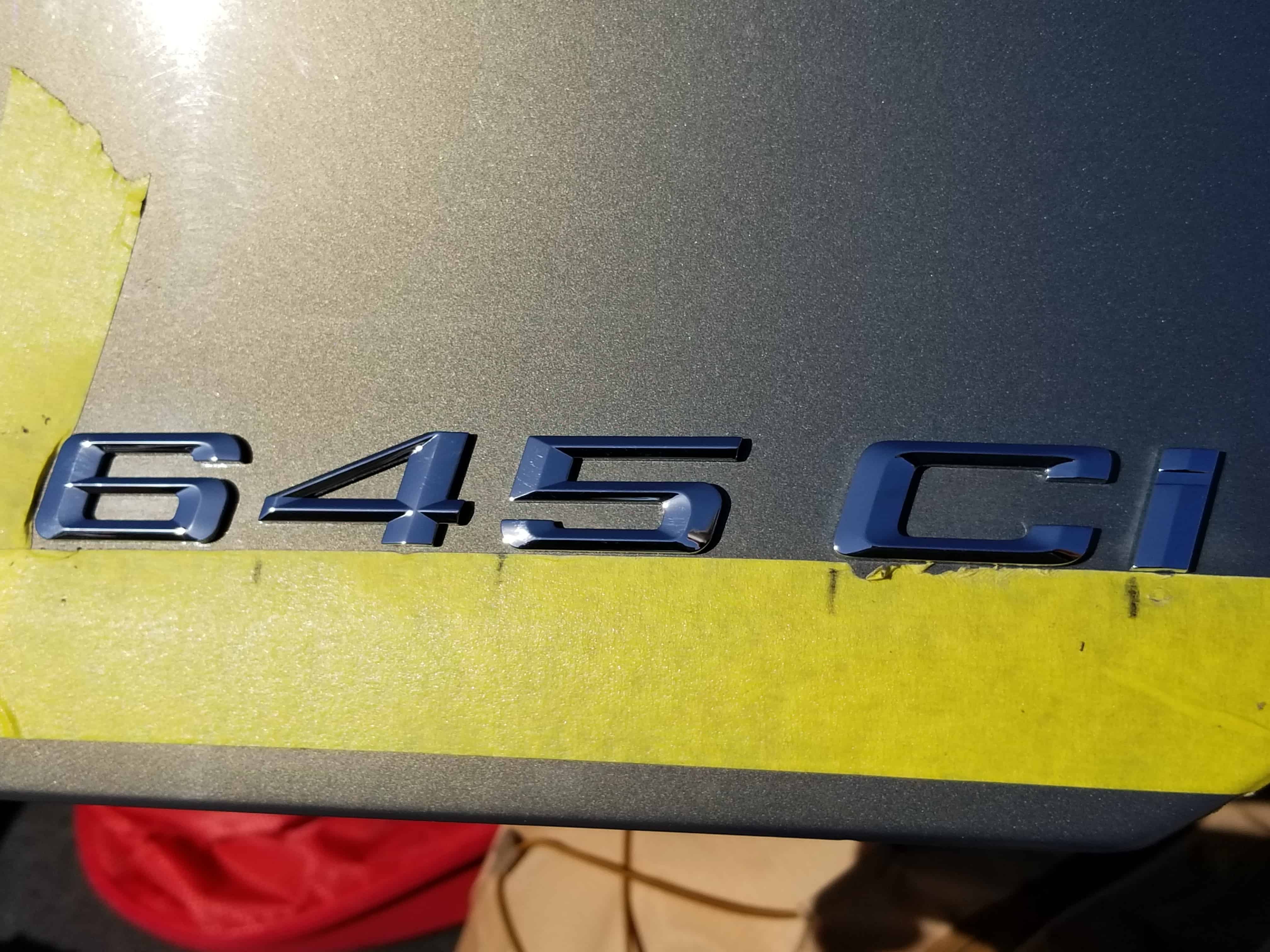 BMW Trunk Emblem Replacement - install new letters and numbers
