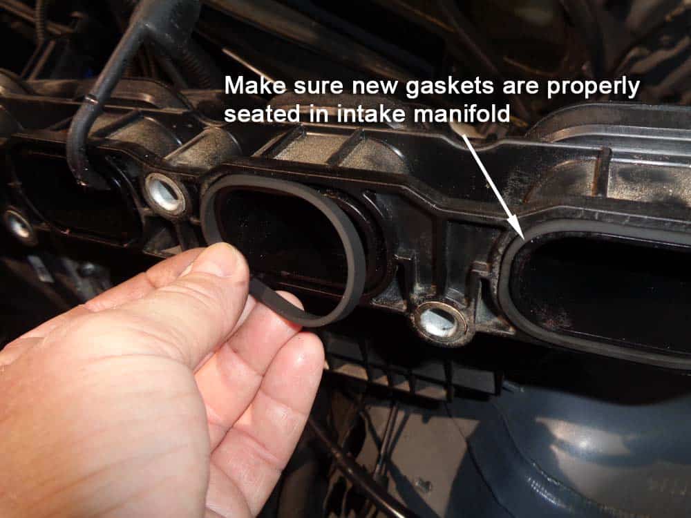 bmw high pressure fuel pump - Install the new intake manifold gaskets