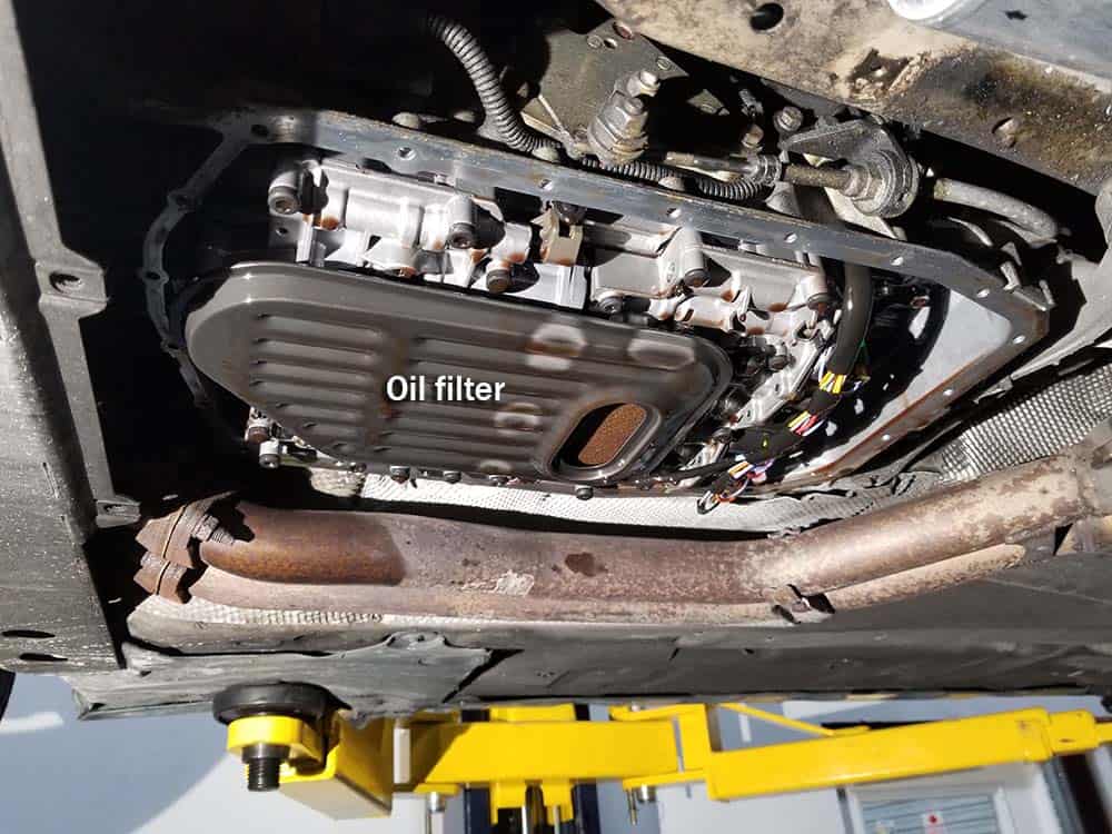 BMW 5HP19 solenoid replacement - remove the oil pan from the bottom of the transmission