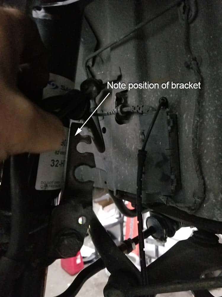 strut caliper line bracket