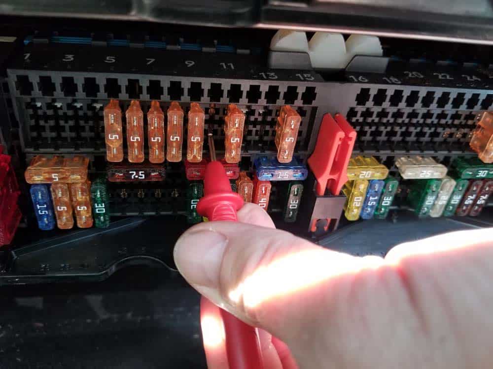 test fuse carrier for proper voltage to instrument cluster