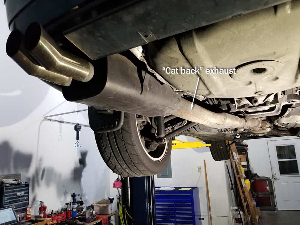 remove the cat back exhaust