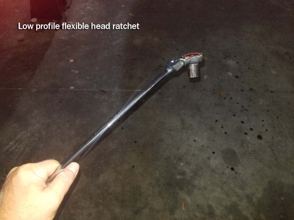 low profile flex head socket wrench