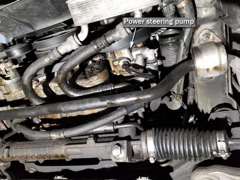 BMW E46 Power Steering Pump Replacement - e46 power steering pump location