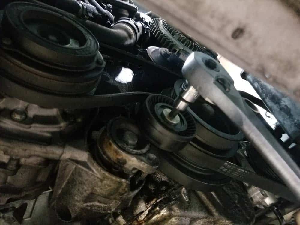 BMW E46 Belt Replacement - tensioner