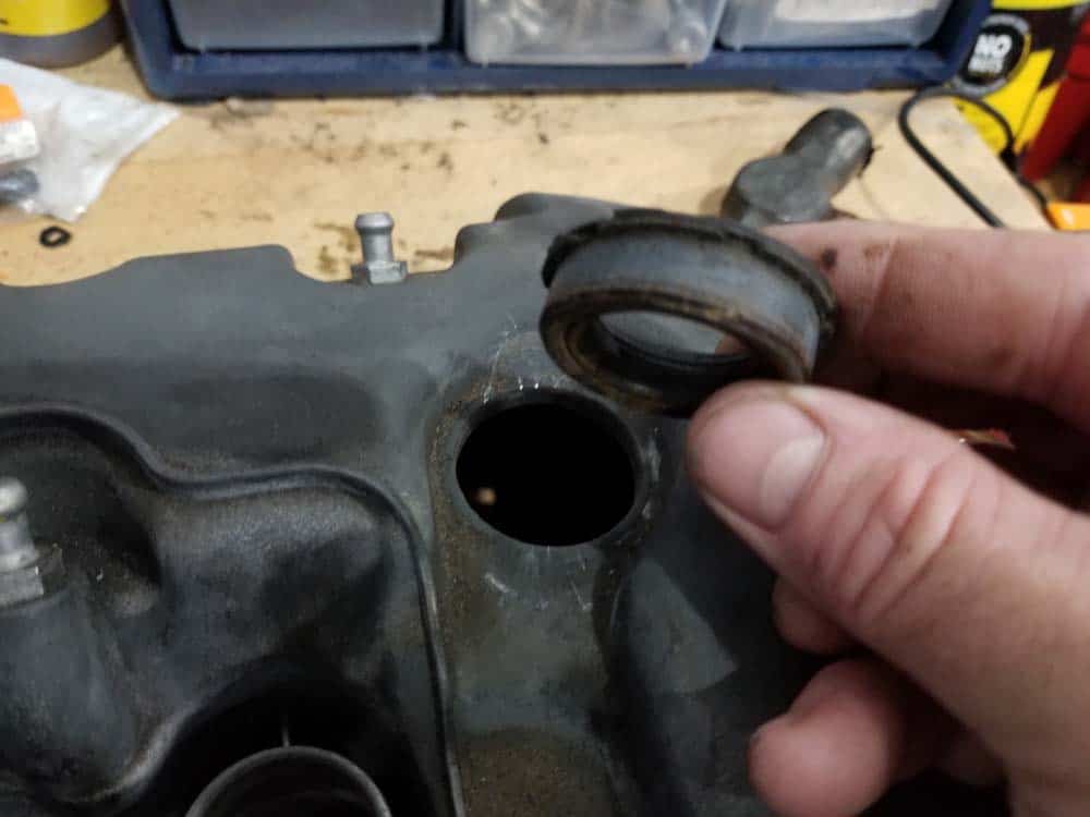 Remove old gasket and clean hole