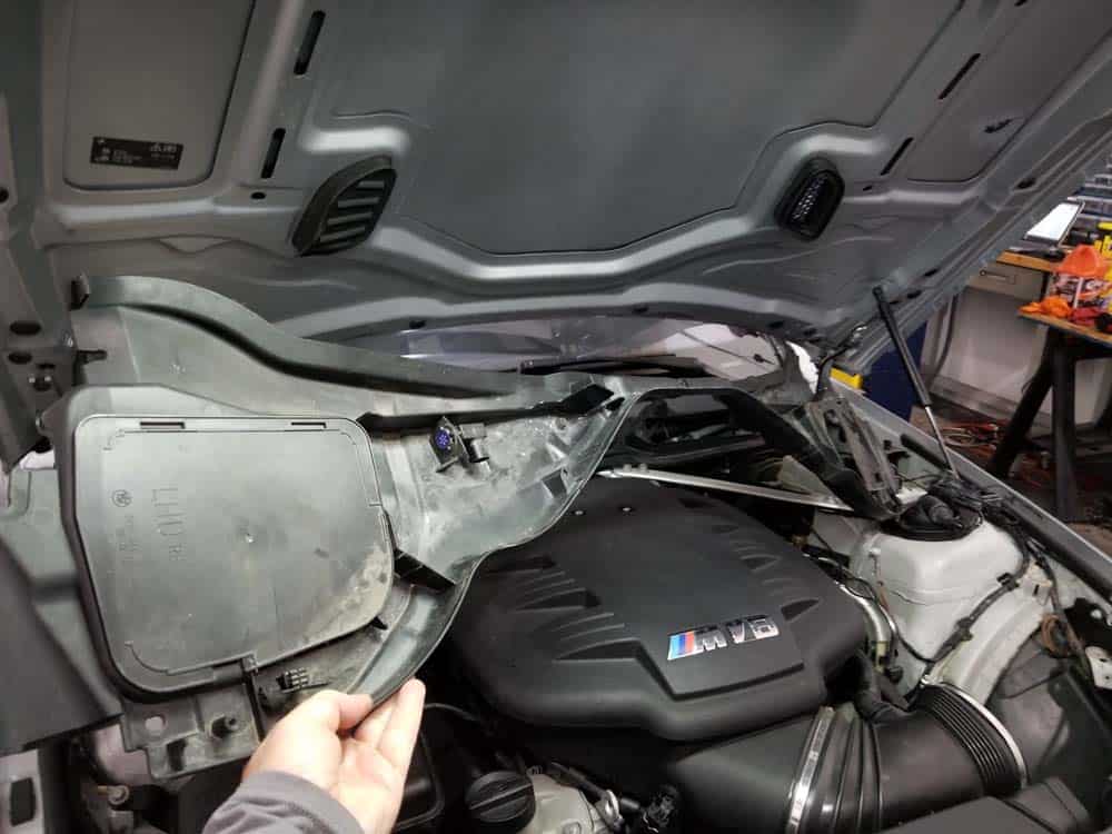 BMW E90 M3 tune up - Remove the lower cabin filter housing from the vehicle