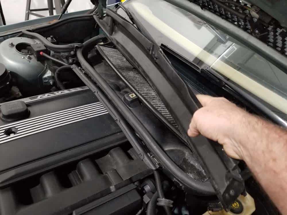 Remove cabin filter cover