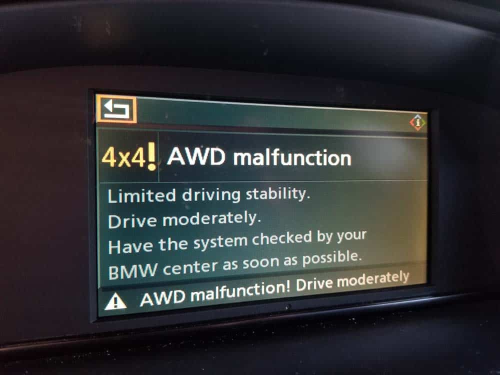 You should receive an error message on your iDrive when the fuse is removed