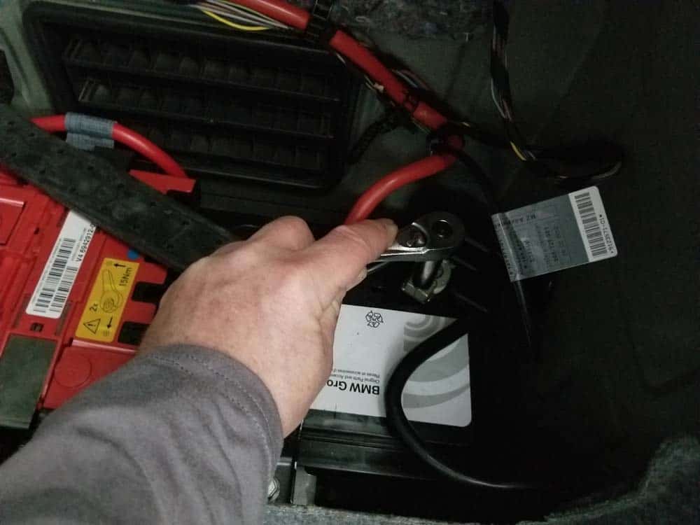bmw footwell module - Disconnect the negative terminal on the battery before starting this repair.