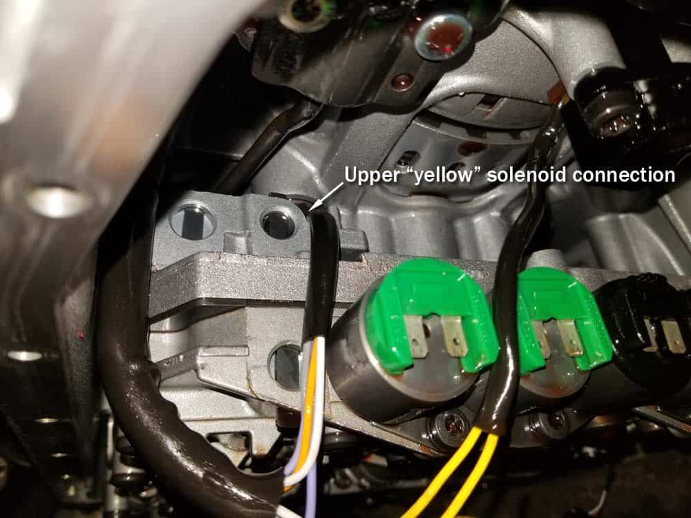 BMW 5HP19 solenoid replacement - The final electrical connection is to the upper 
