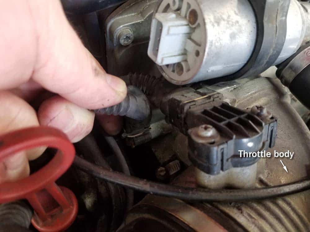 bmw m60 pcv valve replacement - Disconnect the throttle body
