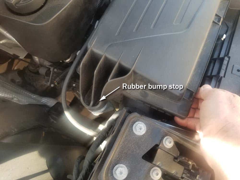 bmw f30 air filter replacement - The right side rubber bump stop