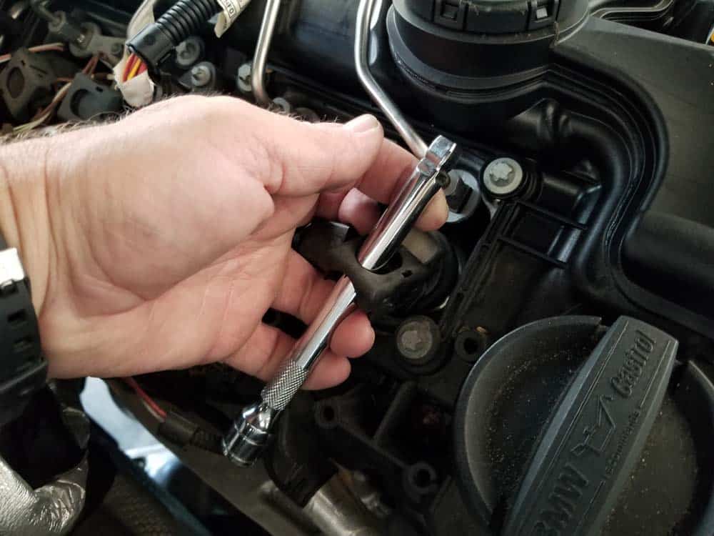 bmw f30 spark plug replacement - Use a socket extension to help pull the ignition coil out