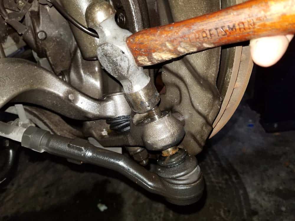 bmw e63 tie rod replacement - Strike the ball joint with a ball peen hammer if it is stuck