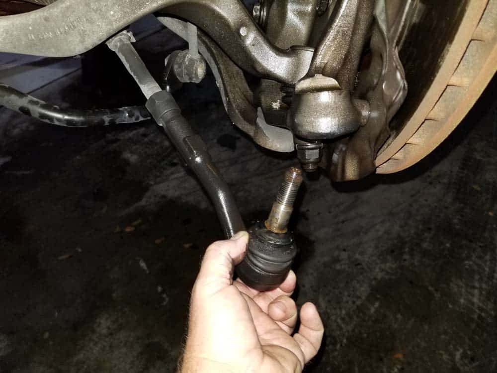 Remove the ball joint from the steering knuckle