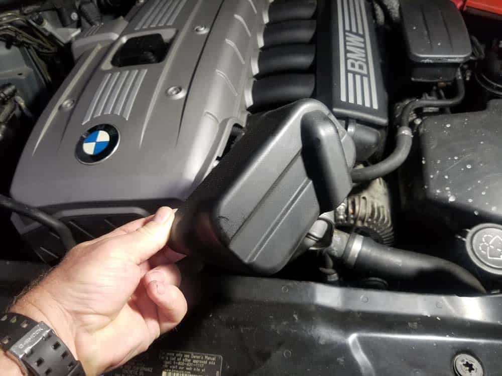 Remove the oil cooler from the vehicle