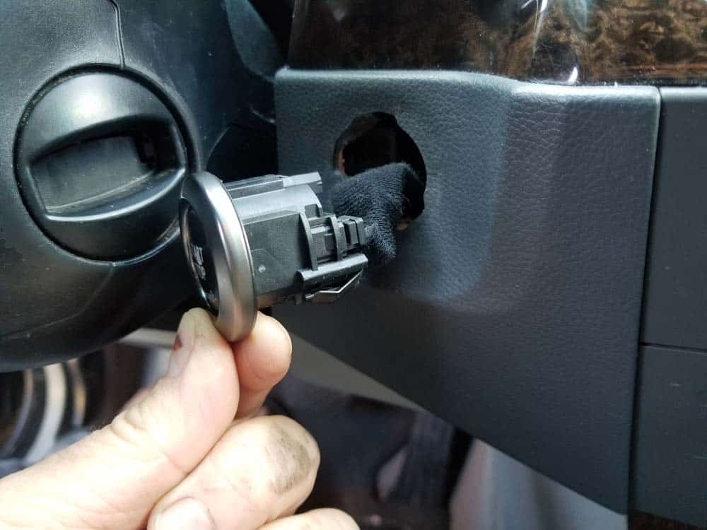 bmw e60 start button replacement - Pull the switch free of the dashboard