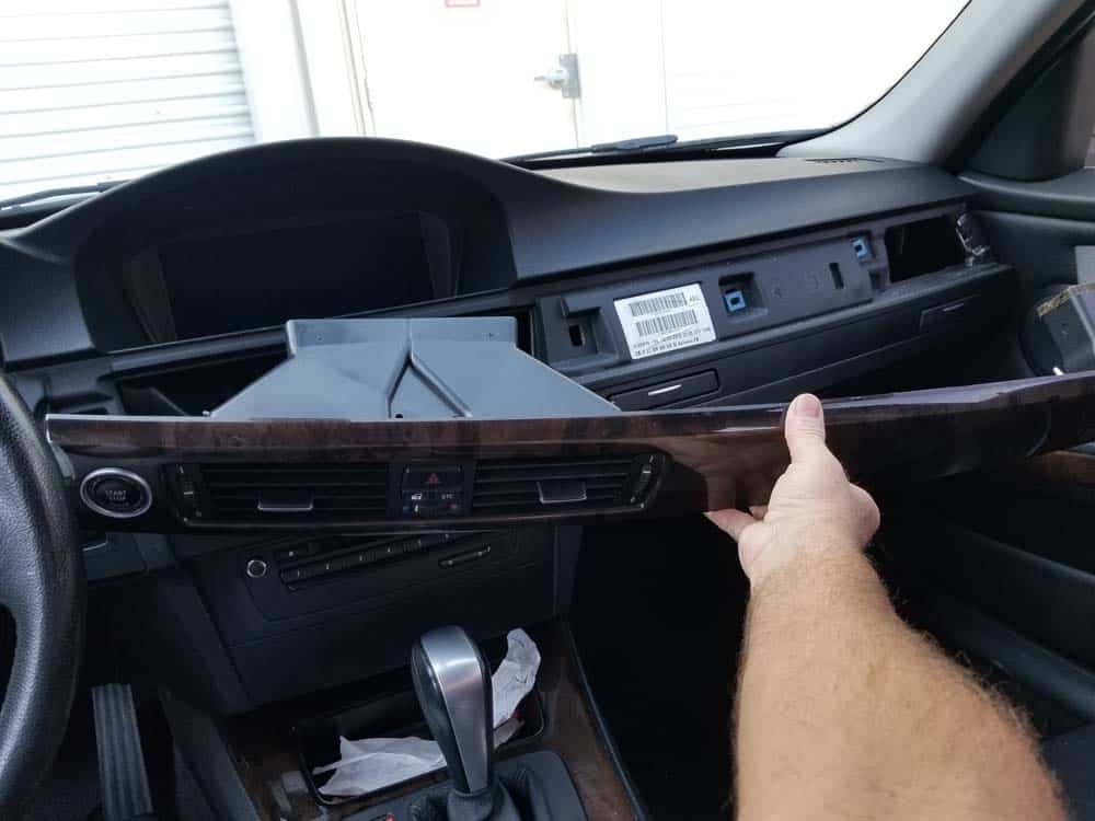 bmw e90 start button replacement - Remove the rest of the dashboard trim 