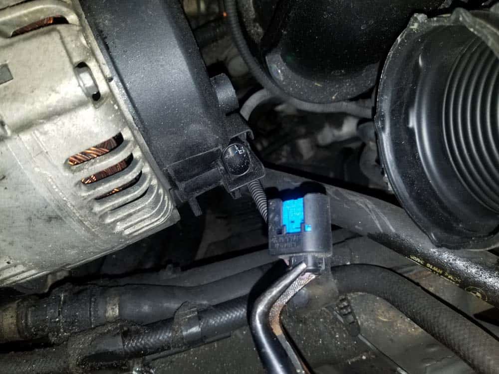 Unplug the rear electrical connection with long nose pliers