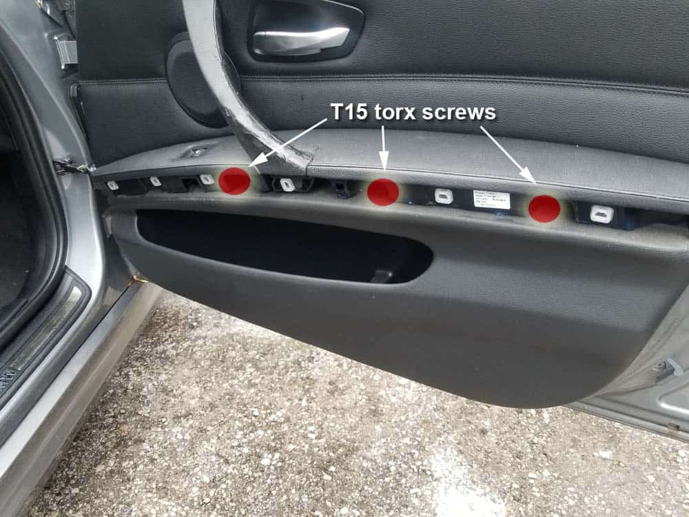 Locate the three T15 torx screws
